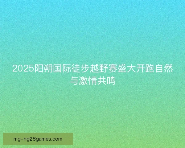 2025阳朔国际徒步越野赛盛大开跑自然与激情共鸣